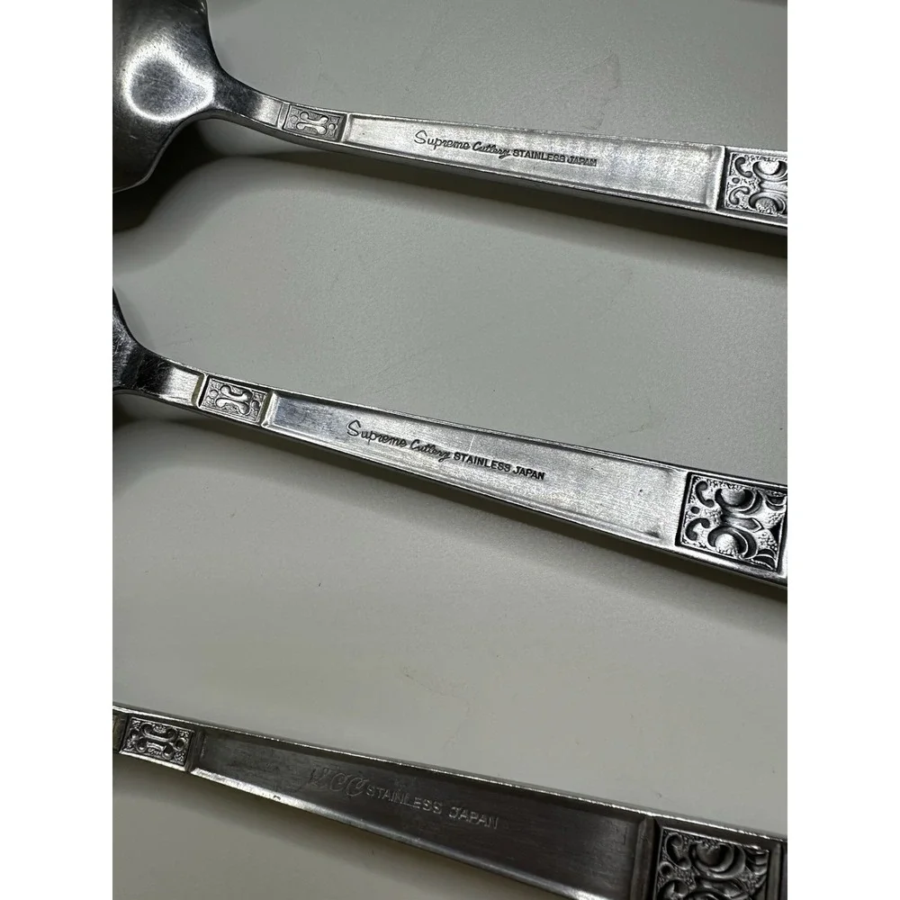 Vtg Towle Supreme Cutlery Stainless Flatware Japan pattern‎  MCM 6 PC